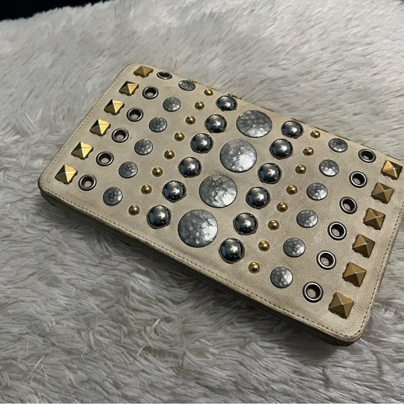 Miu Miu Cream Studded Women's Bag - Picture 2 of 16